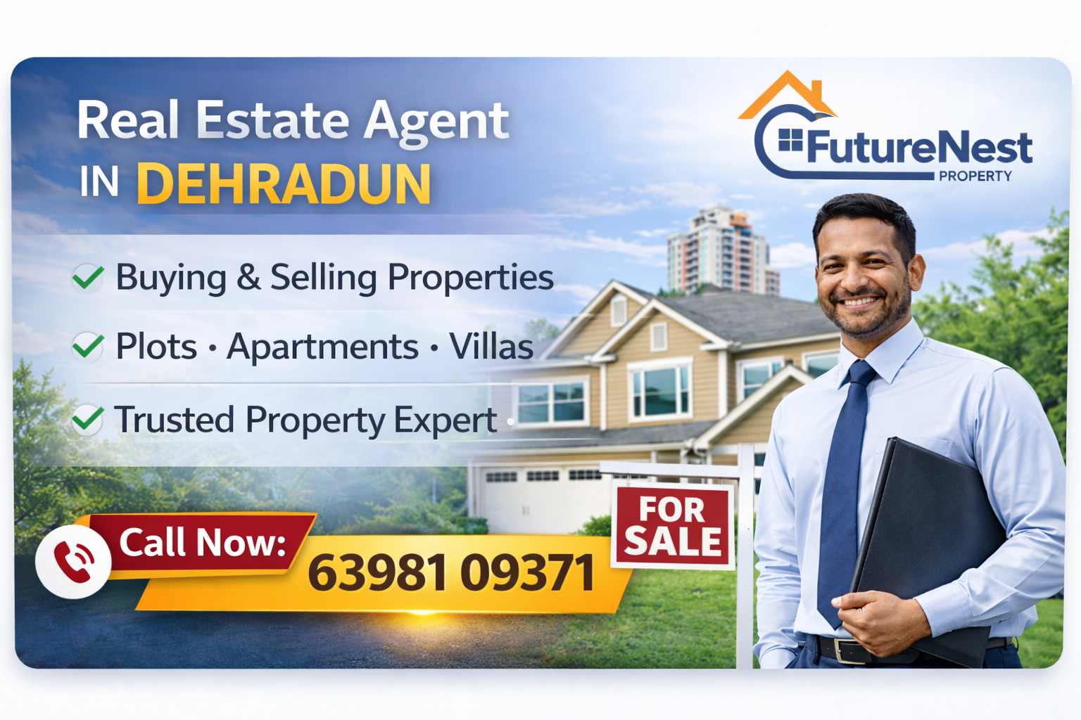 Real Estate Agent in Dehradun: How to Find the Right Residential Property Without Risk
