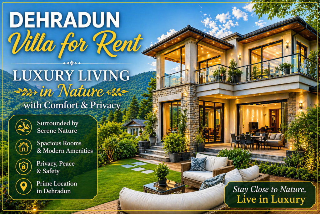 Dehradun villa for rent luxury living in nature with comfort and privacy